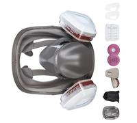 XINYIN Maschera Respiratore Sicurezza Multiuso per Protezione da Prodotti Chimici Vapori Organici Levigatura Saldatura per Saldatura A Legna Polvere Maschera Viso Ergonomico