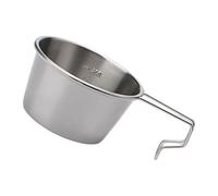 XINYIN Pratica Ciotola da Campeggio da 200 Ml per Migliorare Le Superfici Pentole Zaino in Spalla All'aperto Stoviglie Portatili Uso in Viaggio Ciotola in Acciaio Inossidabile