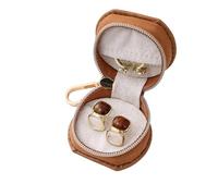 XINYIN Sacchetti di gioielli in vera pelle morbida borsa protettiva per collane orecchini confezione regalo dimensioni personalizzabili colore cuoio gioielli titolare