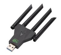 XINYIN Scheda WiFi USB con 4 Antenne Regolazione 1300 MBPS A Doppia Fascia per La Trasmissione Trasmissione Laptop Desktop Dongle Double Band Card