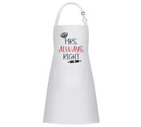 XINYIN Set di grembiuli da cucina per coppie, con scritta "Mr & Mrs", in poliestere testurizzato, regolabile, con incrocio sulla schiena, copertura completa, grembiule da cucina per marito e moglie