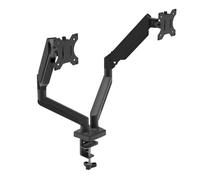 XINYIN Stand per Monitoraggio A Gemelli con Meccanismo A Molla Regolazione Ergonomica 75x75 100x100 per L'organizzazione delle Aree Lavoro Casa Uffici Monitoraggio del Monitor E