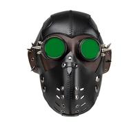 XINYIN Steampunk Mask with Breathable for Cosplay Enthusiasts Motorcycle Riders Party Punk Styles Gothic Motorcycle Face