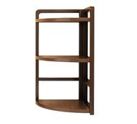 XINYIN Supporto angolare salvaspazio con 2 ripiani da scrivania organizza due librerie in legno e metallo mensola angolare semplice installazione