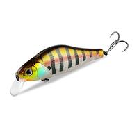 XINYIN Topwater Minnow Luces Crankbait Oscere da Nuoto per Pesca in Acqua Salata Crankbait Escuda Esche Wobblers Jerkbait Attio da Pesca Galleggiante
