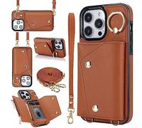 xinyunew Cover con Collana Compatibile con iPhone 15 Pro Max,Case con Laccio per Il Collo Custodia con Cordino,Custodia in Silicone (per iPhone 15 Pro Max) - (PRODUCT) Marrone