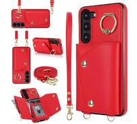 xinyunew Cover con Collana Compatibile con iPhone 17,Case con Laccio per Il Collo Custodia con Cordino,Custodia in Silicone (per iPhone 17) - (PRODUCT) Rosso