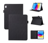 xinyunew Cover per Apple iPad Air (2022)/Apple iPad Air 5,Custodia in Pelle Magnetica Portafoglio, Custodia Pelle Sintetica TPU Antiurto, Funzione Supporto Slot Schede-(Nero)