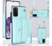 xinyunew Cover per Samsung Galaxy A35 Multi slot sottile con custodia a corda lunga a tracolla Premium Portafoglio Custodia in Pelle,Cover a Libro Portafoglio,Blu