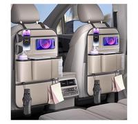 XINYUNFEI Auto Organizzatore Seggiolini per Volvo XC 90 2015-2025, Protezione Sedile Auto Bambini, Organizer Auto Sedile Posteriore, Impermeabile Accessori Interni(Beige,Two Storage)