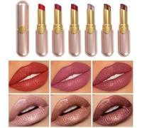 XINYUNXIN Matte Rossetto Set 6 pezzi per donna, Rossetto a lunga durata, impermeabile, consistenza idratante, antiaderente alla tazza per tutte le occasioni speciali