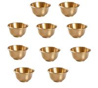 Xinzhai 10 Mini Tazze in Ottone for offerte Davanti al Buddha Che Adora Il Dio della ricchezza e dell'Acqua Che Offre la Tazza del Buddha e Adora la Tazza del Buddha for Uso Domestico