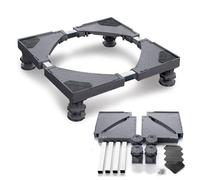 XINZI Base per lavatrice con 4 piedi, 10-13 cm, altezza regolabile, base per lavatrice con larghezza regolabile 45-75 cm, carico orso 200 kg, per lavatrice, frigorifero e asciugatrice