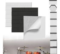 XINZI Pannelli acustici 3D, motivo a piastrelle, pannelli acustici, autoadesivi, fonoassorbenti, pannelli da parete, isolamento acustico, pannelli fonoassorbenti, colore: grigio chiaro