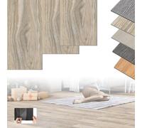 XINZI - Pavimento in vinile autoadesivo in PVC, 54 listoni in vinile, 7,53 m², effetto legno, listoni adesivi resistenti all'usura, impermeabili, per cucina, soggiorno, balcone (rovere lavato)