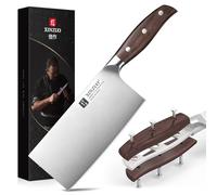 XINZUO 17,5cm Mannaia da Cucina Professionale Coltello da Cuoco Cinese | Acciaio Inossidabile Tedesco 1.4116 Multifunzione Coltello da Chef per Carne e Verdure -Manico in Red Sandalwood