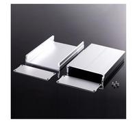 XIOKLM 1 / Tipo spaccato 97 * 40 * 90/100/120/150 della custodia for strumenti fai da te for in alluminio scatola giunzione del PWB(Dark Grey,1pc 97x40x90 Black)