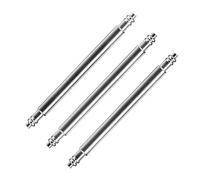 XIOKLM 10 pz doppio supporto barra a molla diametro 1,5 mm e 0,8 perni di collegamento cinturino orologio adatti maglie in acciaio inossidabile larghezza 10mm-30mm(1.8mm,28MM_10PCS)
