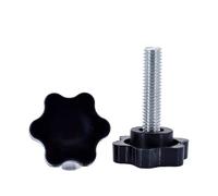 XIOKLM 2-10 pz Star Manopola Viti Bullone M4 M5 M6 M8 M10 Acciaio Al Carbonio a Forma/Stella Testa Filo Bloccaggio Pollice maniglia Vite Macchina(35mm (3pcs),M8 (Head 32mm))
