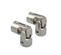 XIOKLM 2/2.3/3/3.17/4/5/6/8/10 mm, giunto cardanico in metallo, universale, acciaio, 4 pezzi