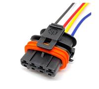 XIOKLM 2 3 4 5 6Pin .5MM Auto Iniettore Impermeabile Connettore Elettronico Cablaggio Sensore Spina Femmina 1928404627 1928403698(4Pin B,5 Pcs)