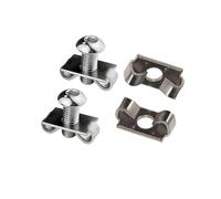 XIOKLM 20/50 PZ M6 M8 M12 Profilo in Alluminio Fissaggio Elastico 2020 3030 4040 4545 a Farfalla Telaio/Collegamento Incorporato Gruppo(4040 M8,20pcs)