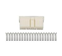 XIOKLM 20 Pin Bianco Piastra/Saldatura in Plastica Connettore Scheda PCB Ago Piegato con Terminale DJ7201-1.8-11/21 20P(Female Plug,10 Sets)