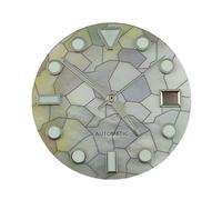 XIOKLM Giunzione del guscio quadrante dell'orologio adatta for il movimento NH35 Accessori da uomo luminosi blu-verdi(6)