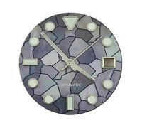 XIOKLM Giunzione del guscio quadrante dell'orologio adatta for il movimento NH35 Accessori da uomo luminosi blu-verdi(7)