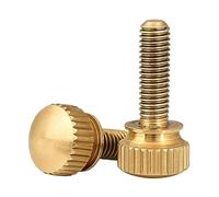 XIOKLM Ottone/Strato Con Gradini Vite A Mano Zigrinata A Testa Alta/Strato Bulloni For Case Del Computer Rame Puro M3 M4 M5 M6 M8 M10(6mm,M3 (5Pcs))