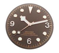 XIOKLM Quadrante dell'orologio da 30,5 mm verde luminoso for gli orologi NH35 NH36 Parte accessoria del movimento(Dial with hands 5)