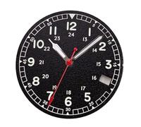 XIOKLM Quadrante dell'orologio quadrante for NH35 NH36 orologi automatici da uomo sostituzioni quadranti salmone bianco nero finestra della data(Black-1 set-3.8 date)