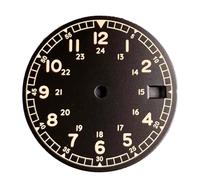 XIOKLM Quadrante dell'orologio quadrante for NH35 NH36 orologi automatici da uomo sostituzioni quadranti salmone bianco nero finestra della data(Black dial-2-3H date)
