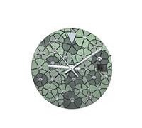 XIOKLM Quadrante for orologio floreale da 28,5 mm con diamanti e lancette in argento quadranti meccanici luminosi verdi for movimento NH35 NH36(Green N 626-1 hands)