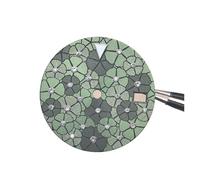 XIOKLM Quadrante for orologio floreale da 28,5 mm con diamanti e lancette in argento quadranti meccanici luminosi verdi for movimento NH35 NH36(Groen)