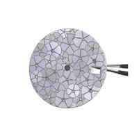 XIOKLM Quadrante for orologio floreale da 28,5 mm con diamanti e lancette in argento quadranti meccanici luminosi verdi for movimento NH35 NH36(Sliver)