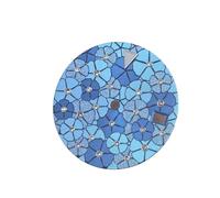 XIOKLM Quadrante for orologio floreale da 28,5 mm con diamanti e lancette in argento quadranti meccanici luminosi verdi for movimento NH35 NH36(Blauw)