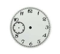 XIOKLM Quadrante per orologio da 38,8 mm + lancette per movimento ETA6497 ST3600, ricambio senza puntatori bianchi luminosi