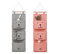 Xionghonglong Borsa Portaoggetti da Appendere Parete con 3 Tasche in Tessuto,Tas
