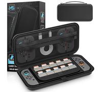 XIONZIJA XONZIJA - Borsone compatibile con Nintendo Switch 2 (2025), custodia protettiva rigida con 10 scomparti per carte da gioco, borsa da viaggio portatile per console Switch 2 e accessori, colore