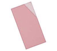 XiowDow Porta contanti rosa in pelle PU Busta di bilancio Porta carte di credito riutilizzabile Fermasoldi Portafogli per donne Uomini Borsa Budgeting Porta ricevute Organizzatore di coupon