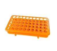 XIPSBJWF Supporto for provette in plastica da 3 Pezzi, da Utilizzare for provette da Laboratorio da 5 ml/10 ml/15 ml, Scatola portaprovette for centrifuga(Orange)