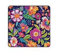 Xiputvl 3D Stampa Sogno colorato Coperta Picnic Impermeabile Fiore Plaid Pic Nic Pieghevole Coperta Pic Nic Per Picnic, Spiaggia, Viaggi, Escursionismo 200x200cm
