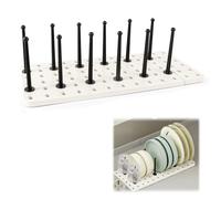 xiruiubao Porta Piatti da Interno Mobile,Portapiatti Scolapiatti Scola Piatti,Porta Coperchi Pentole,Scola Borracce,Piano di Lavoro per Cucina Scolabottiglie,Asciuga Biberon,Montanti Regolabili