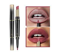 XIRUJNFD 16 Color Long Lasting Lipstick Lip Liner Combo, Dual Heads Lip Liner And Lipstick Set, Long Lasting Lipstick 24 Hour Waterproof, Matte Lip Liner (#4)