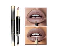 XIRUJNFD 16 Color Long Lasting Lipstick Lip Liner Combo, Dual Heads Lip Liner And Lipstick Set, Long Lasting Lipstick 24 Hour Waterproof, Matte Lip Liner (#1)