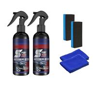 XIRUJNFD Multi-Funzionale Coating Rinfoltente 3 in 1 Rapida Prototettiva Cristalli Auto, Spray per Auto (2Pcs/240ml/4.3oz)