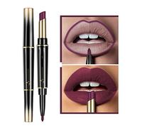 XIRUJNFD Set di Rossetto e Matita per Labbra a Doppia Testa, 16 Colori, Lunga Durata 24 Ore, Impermeabile, Opaco (#15)
