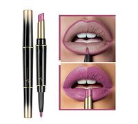 XIRUJNFD Set di Rossetto e Matita per Labbra a Doppia Testa, 16 Colori, Lunga Durata 24 Ore, Impermeabile, Opaco (#7)