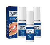 XIRUJNFD Tooth Paint, Teeth Whitening Paint, Teeth Whitening Gel, Teeth Stain Remover, Instant Whitening Paint for Teeth (3Pcs)